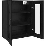  Ormarčići montirani na zid 2 pcs Crni hrast 69,5 x 34 x 90 cm | shoptok.hr