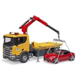 Bruder Vlečno vozilo Scania Super 560R z modulom Light + Sound in vozilom Cene