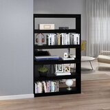 vidaXL knjižna omara za razdelitev prostora črna 100x30x167,5 cm | Shoptok.si