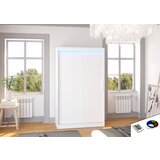 ADRK Klizni ormar COLLIN s LED rasvjetom, 120 cm - BIJELA | shoptok.hr