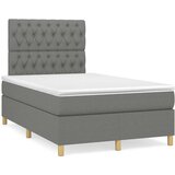  box spring s madracem tamnosivi 120 x 190 cm tkanina | shoptok.hr