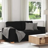  Dvosjed Kauč Crni 140 cm Tkanina - Crna 140 cm | shoptok.hr