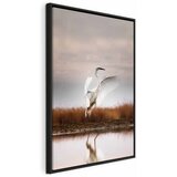  Slika - Autumn by the Lake (1 Part) Vertical 40x60 U crnom drvenom okviru | shoptok.hr