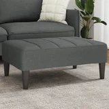 vidaXL Stolček za noge temno siv 77x55x31 cm blago