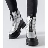 Gemre Silver-black insulated snow boots Moorhead | ePonuda.com