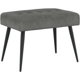  Klupa s gumbastim tkanjem Tamnosiva 60 x 40 x 45 cm Baršun | shoptok.hr