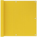 Balkonski zastor žuti 90 x 500 cm HDPE | shoptok.hr