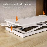 Vonhaus Nastavek za sedeče-stoječo mizo, bel | Shoptok.si