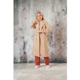 HAKKE Shawl Collar Sleeve Elastic Trench | shoptok.hr