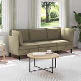  Set namještaja za dnevni boravak 3 pcs Kaki Tkanina | shoptok.hr