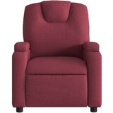  Električni naslonjač od tkanine crvena boja vina | shoptok.hr
