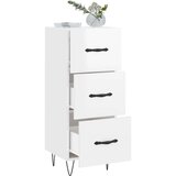  Komoda sjajna bijela 34 5 x 34 x 90 cm od konstruiranog drva | shoptok.hr