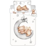 Jerry Fabrics Bijela pamučna dječja posteljina za dječji krevetić 100x135 cm Teddy Bear "Ribbon" – | shoptok.hr
