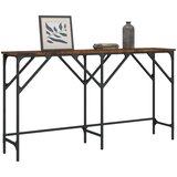  The Living Store Konzolna mizica dimljen hrast 140x29x75 cm inženirski les - Konzolna Mizica, (21442374) Cene