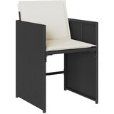  15-dijelni vrtni blagovaonski set s jastucima poliratan crni | shoptok.hr