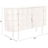 Dutchbone Kovinska komoda v zlati barvi 117x70x26 cm Hanna – | Shoptok.si