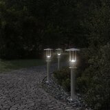  Vanjske podne svjetiljke 3 kom srebrne 60 cm nehrđajući čelik | Eponuda.com