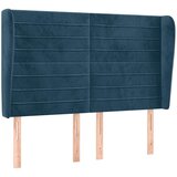  Uzglavlje s ušima tamnoplavo 147x23x118/128 cm baršunasto | shoptok.hr