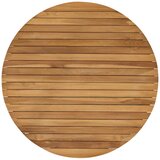  Gornji dio stola Ø 80 x 3,5 Kružni Čvrsto teak drvo Prirodna | shoptok.hr