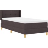  Postelja z vzmetnico Temno rjava 200 x 90 cm Poliester, (5000123883) | Shoptok.si