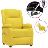 Maison Chic Električni naslanjač - Relax naslanjač rumeno blago, (22061163) | Shoptok.si