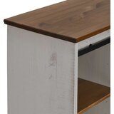  Komoda HALDEN s kliznim vratima bijela 80x40x80 cm puno drvo | Eponuda.com