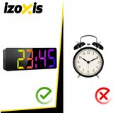 Moderna budilica led rgb usb i pokazivač temperature 16cm | shoptok.hr