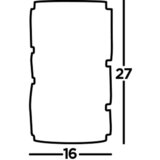 XXXL STENSKA SVETILKA Bijou 60 W///220-240 V/E14 | Shoptok.si