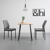Based Jedilna Miza Emil, Barva Hrast, Črna, 70x70 | Shoptok.si