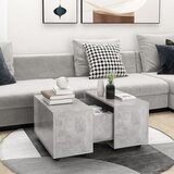  Stolić za kavu boja betona 60 x 60 x 38 cm konstruirano drvo | shoptok.hr