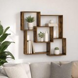  Zidna polica Dimljeni hrast 98 x 17 x 91 cm Prerađeno drvo | shoptok.hr