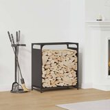  Stalak za drva crni 60x28x65 cm hladno valjani čelik | shoptok.hr