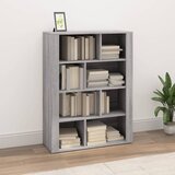 The Living Store Komoda siva sonoma 80x30x106 cm inženirski les - Komoda, (21503283) Cene