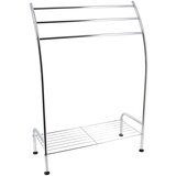 Tendance DRŽAČ PESKIRA SA 3 PREČKE I JEDNOM POLICOM 57X25X85 CM METAL HROM | ePonuda.com