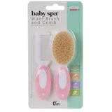 BABY SPA četka i češalj roze