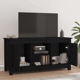 TV omarica črna 103x36,5x52 cm trdna borovina, (20730290) | Shoptok.si