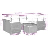  7-dijelni set vrtnih sofa sivi od poliratana | shoptok.hr