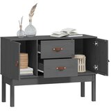  Komoda siva 110 x 40 x 78 cm od masivne borovine | shoptok.hr