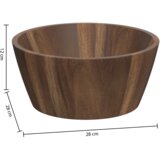 Five ZDJELA ZA SALATU ACACIA, 28X11 CM, SMEĐA | shoptok.hr