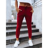 DStreet Spodnie damskie dresowe FITS bordowe | Shoptok.si