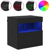 TV zidni ormari S LED lampica 2 pcs Crni hrast 40 x 30 x 40 cm | shoptok.hr