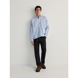 Reserved oversize bombažna srajca - modra | Shoptok.si