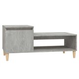  Stolić za kavu boja betona 100x50x45 cm od konstruiranog drva | shoptok.hr