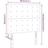  Uzglavlje crno 80x5x118/128 cm od tkanine | shoptok.hr