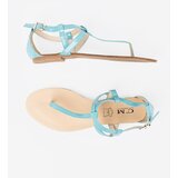 Shelvt Women's blue sandals in flip-flop style | ePonuda.com
