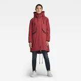 G-star Jacket - G-star Hooded fishtail parka red