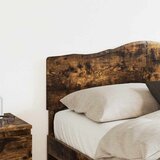 vidaXL Vzglavje z vzglavjem Dimljeni oreh 120 cm Konstruiran les, (5000110347) | Shoptok.si