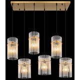Globo 15698-6HM - Luster na sajli GORLEY 6xE27/60W/230V zlatni | Eponuda.com