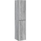 vidaXL Omejen kabineta za kopalnico Siva Sonoma 33 x 34,5 x 160 cm, (5000245103) | Shoptok.si