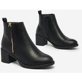Resti Black eco leather women's low stiletto boots Rejerry | ePonuda.com